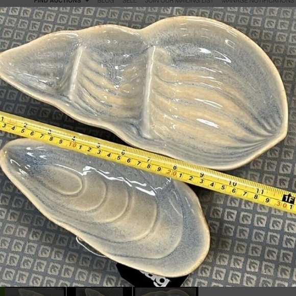 tag ~ 2 Piece Set w/Conch Shell Divided Dish ~ NWT - Picture 5 of 5